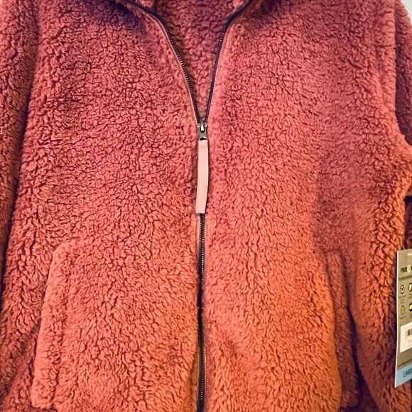 Nwt Free Country size L Sherpa jacket color pink clay - Picture 7 of 8